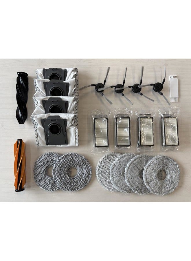 Joybros Accessories For Dreame X50 Ultra Complete / L40S Pro L50 Ultra, Mop X6; Bags X4; Hepa Filter Main Brushes X2; Side X4 - Image 2