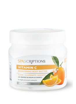 SpaScriptions Vitamin C Brightening Body Butter with Orange and Vitamin E Promote Radiant Skin 169 oz