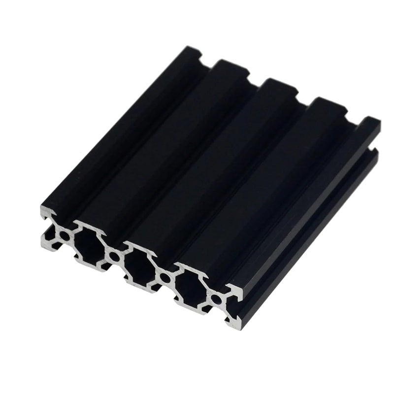 RAHBI 1PC Black 2080 V-Slot European Standard Anodized Aluminum Profile Extrusion 100-800mm Length Linear Rail for CNC 3D Printer Leisurely(Size:350mm) - Image 4