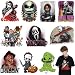SUMELAY 10 Sheets Halloween Iron on Patches Heat Transfer Vinyl Iron on Decals Horror Movie Characters Sticker for TShirt Clothes Bag Pillow Covers DIY Decorations - Image 2