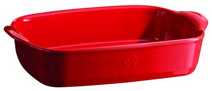 Emile Henry France Ovenware Ultime Rectangular Baking Dish, 11.4 x 7.5, Burgundy,349650 - Image 1