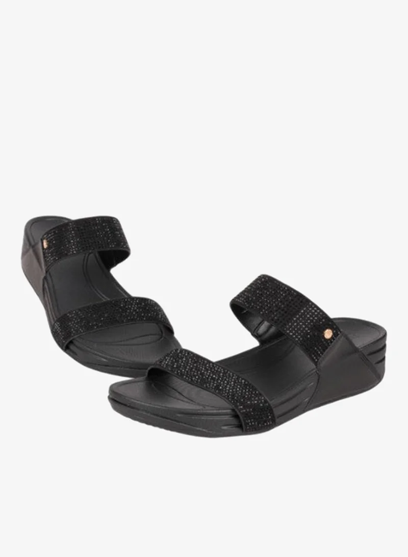 Michelle Morgan Black 092-3019 Michelle Morgan Ladies Casual Sandals 414RJ67A Black for Women | Best Price UAE