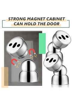 SYOSI SYOSI Powerful Magnetic DoorStop, Stainless Steel Magnetic Door Stopper Door Holder for Bedroom Bathroom Kitchen Home Office  - Image 3