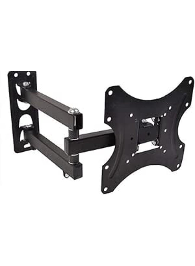 Heavy-Duty LCD/LED Wall Mount Bracket - Fixed Ultra-Slim Design for Flat Screens - High-Grade Steel Monitor & TV Wall Mount - Easy Installation Kit Included - Black