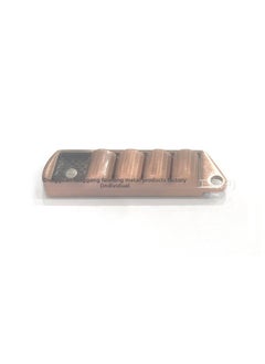 EDC Metal Pap Card Push Card Decompression Toy Carry-on Push Card Mini Pea Pod Bronze-Color:Copper Color