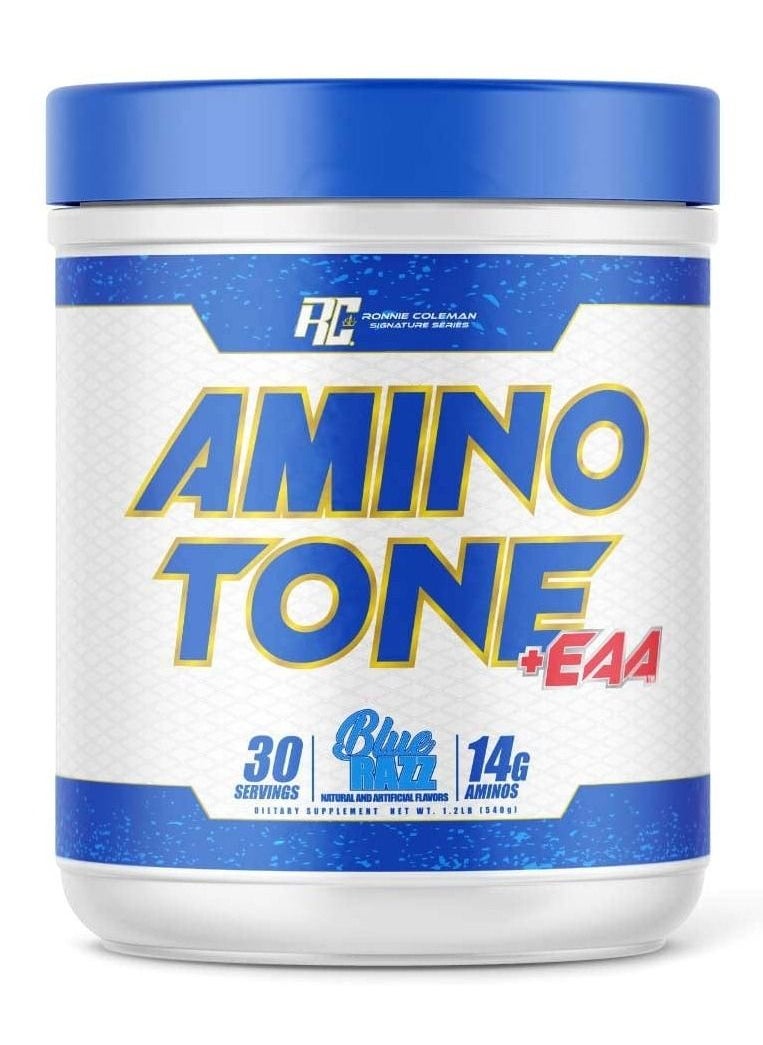 RONNIE COLEMAN RC Amino Tone + EAA Blue Razz 1.2lb  - Image 1