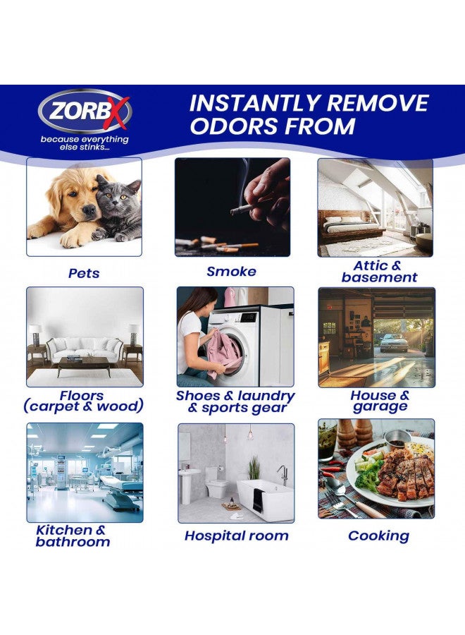 ZORBX Unscented Odor Eliminator for Strong Odor - Used in Hospitals & Healthcare Facilities | Advanced Trusted Formula, Fast-Acting Odor Remover Spray for Dog, Cat, House & Carpet (16 Oz.) - Image 4