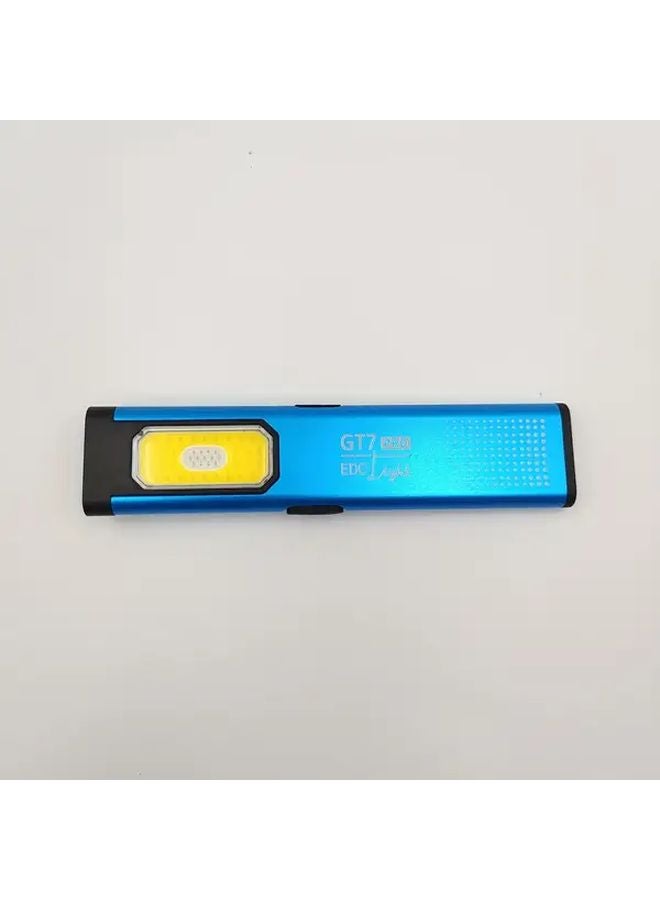 Blue Mini COB LED Work Lamp Portable Charging Emergency Light Ultra Bright - Image 1