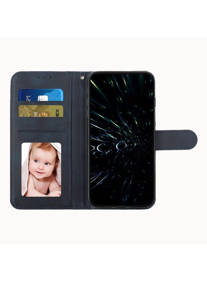 اس-توب جراب لهاتف OPPO Realme 9 Pro+ مصنوع من جلد العجل مع مشبك وخياطة - Image 4