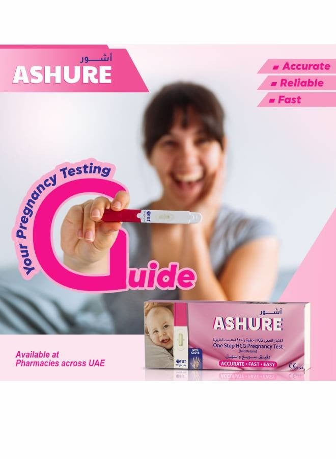 Ashure One Step Midstream HCG Pregnancy Test Kit  - Image 2