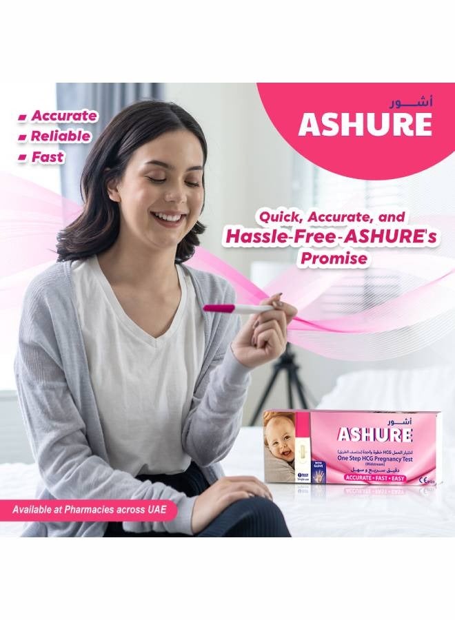 Ashure One Step Midstream HCG Pregnancy Test Kit  - Image 4