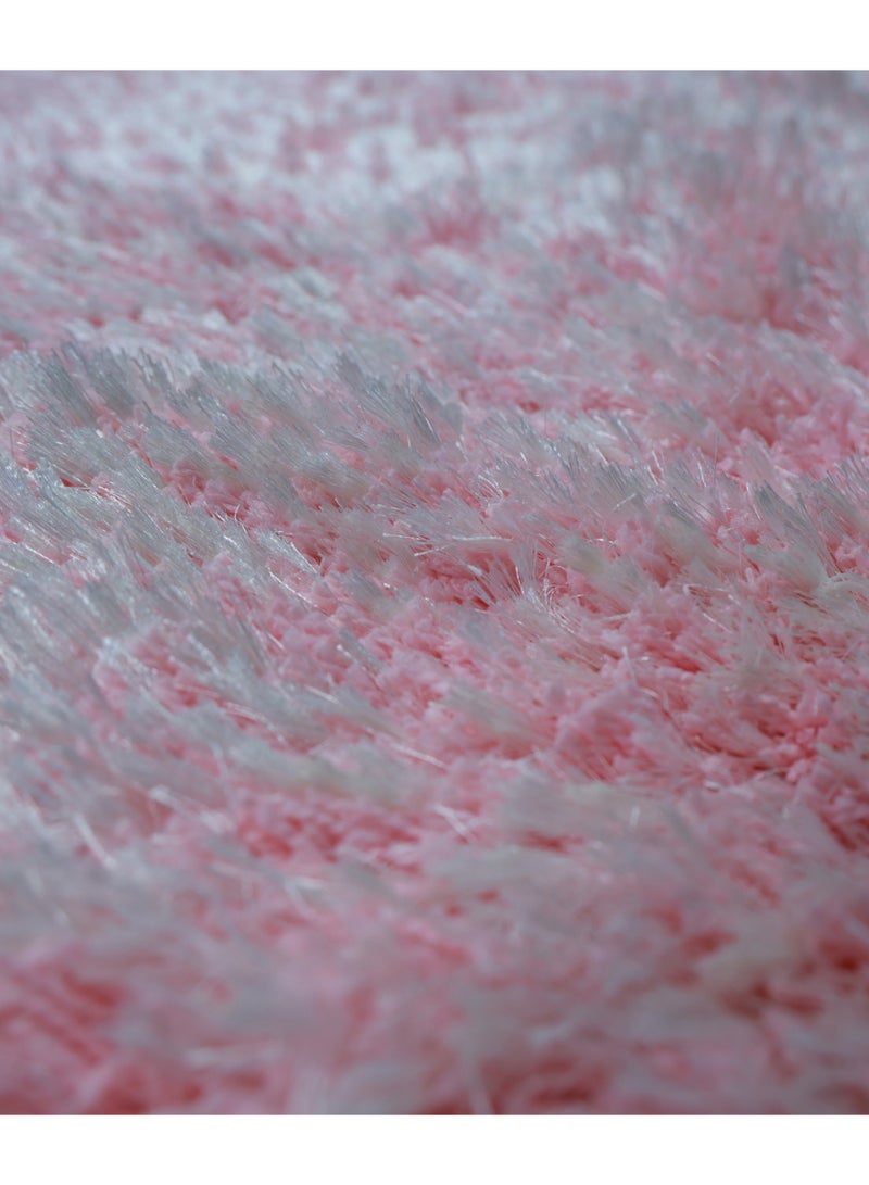Ramsha Handmade shaggy rug 250x350 cm Fur rug pink color soft fur rug SG-02 rectangle shape rug area rug - Image 2