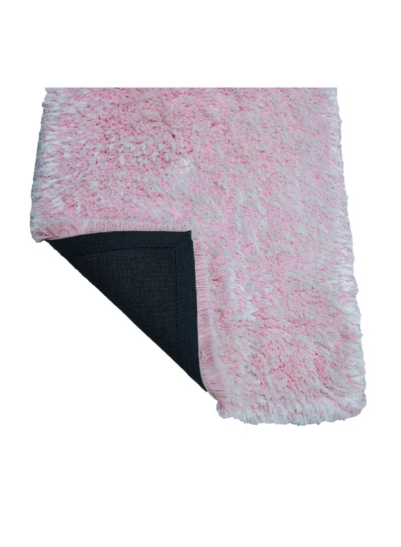 Ramsha Handmade shaggy rug 250x350 cm Fur rug pink color soft fur rug SG-02 rectangle shape rug area rug - Image 3