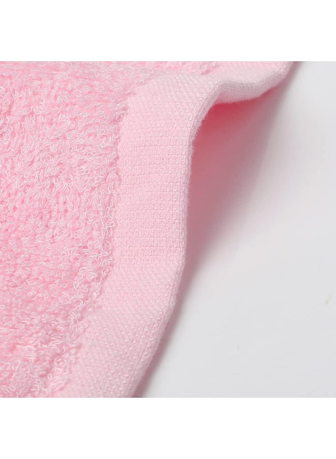 YOOFOSS Yoofoss Luxury Washcloths Towel Set 10 Pack Baby Wash Cloth for Bathroom-Hotel-Spa-Kitchen Multi-Purpose Fingertip Towels and Face Cloths 10'' x 10'' - Pink - Image 5