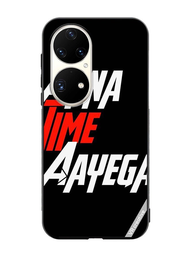 VR CREATIVE Protective Case Cover For Huawei P50 Pro Apna Time Ayega Design Multicolour - Image 1