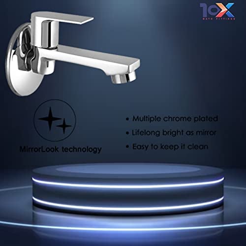 10X Brass Long Body for Bathroom/Kitchen Wall Mount LB-10228 Chrome Plated - Image 3