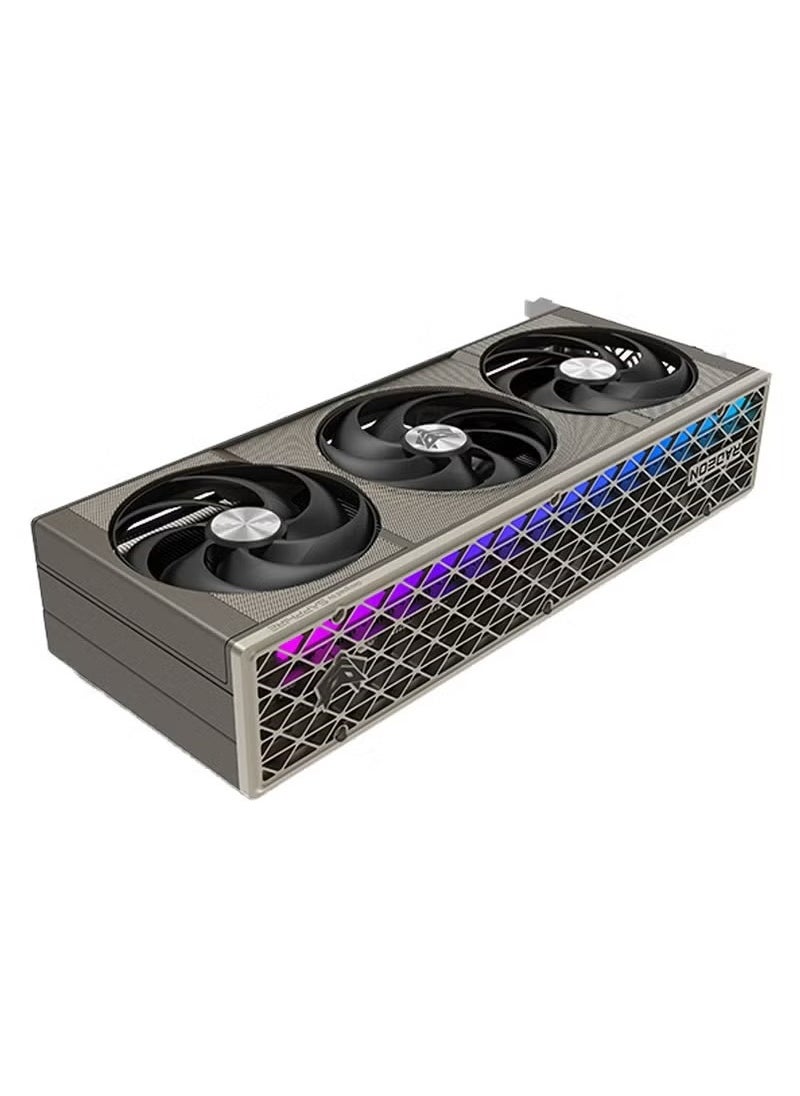 Sapphire - NITRO+ AMD Radeon™ RX 9070 XT 16GB GDDR6 Graphics Card, 256-bit, 3060 MHz Boost Clock, 2520 MHz Game Clock, 4096 Stream Processors, AMD RDNA™ 4, 64 Compute Units, 64 Ray Accelerators, 64MB Infinity Cache, PCIe 5.0, Dual HDMI 2.1, DisplayPort 2.1a, Tri-X Cooling, 330W Power, ARGB Lighting, 8K Support | 11348-01-20G - Image 1
