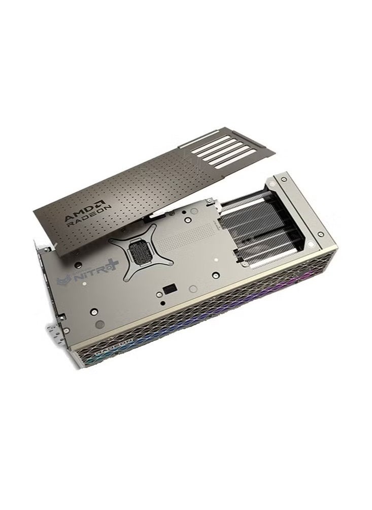 Sapphire - NITRO+ AMD Radeon™ RX 9070 XT 16GB GDDR6 Graphics Card, 256-bit, 3060 MHz Boost Clock, 2520 MHz Game Clock, 4096 Stream Processors, AMD RDNA™ 4, 64 Compute Units, 64 Ray Accelerators, 64MB Infinity Cache, PCIe 5.0, Dual HDMI 2.1, DisplayPort 2.1a, Tri-X Cooling, 330W Power, ARGB Lighting, 8K Support | 11348-01-20G - Image 1
