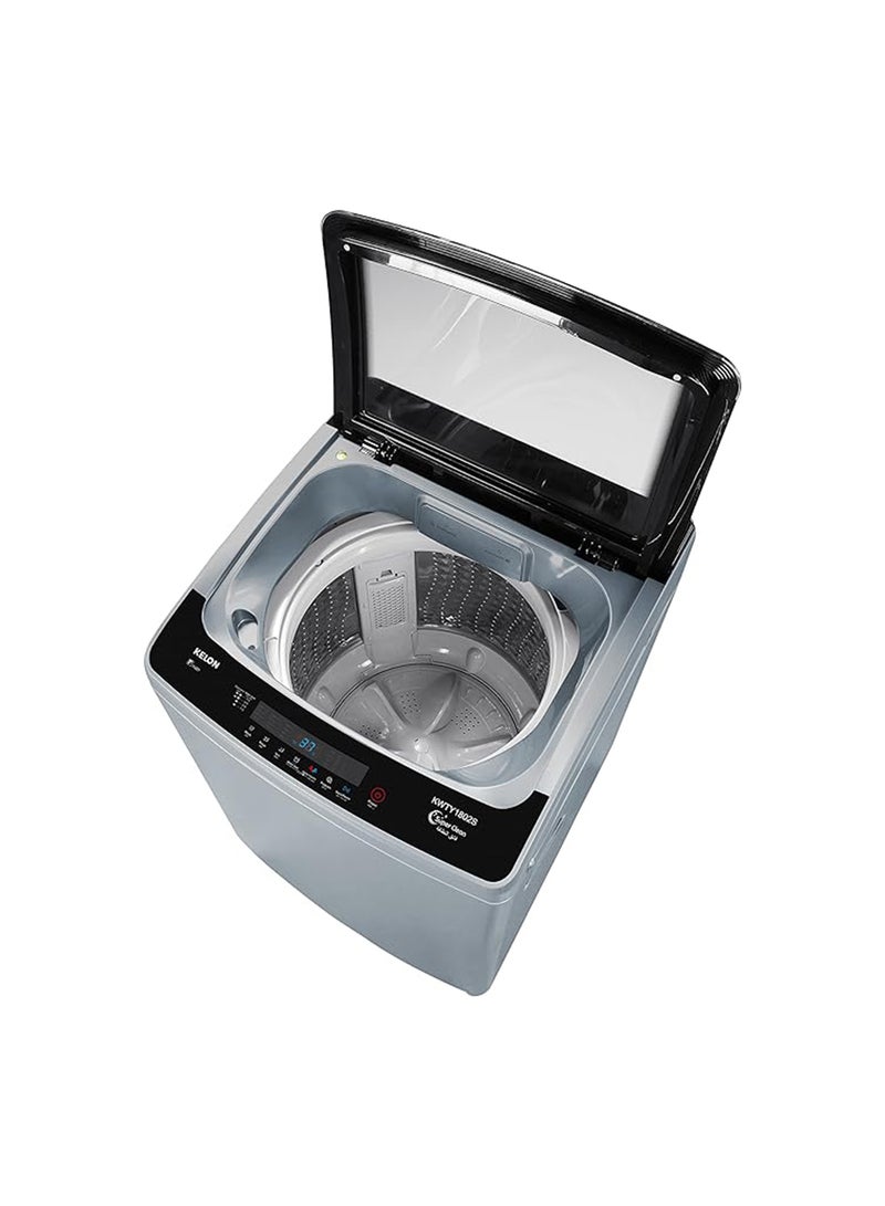 KELON Fully Automatic Top Load Washing Machine 18 kg KWTY1802S Silver - Image 2