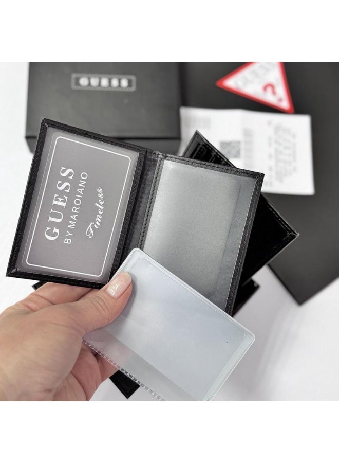 جس محفظة جلدية رجالية من Guess - أسود - Image 5