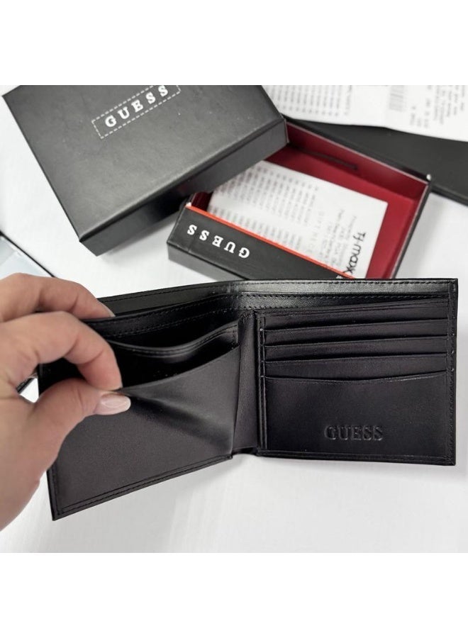 جس محفظة جلدية رجالية من Guess - أسود - Image 3