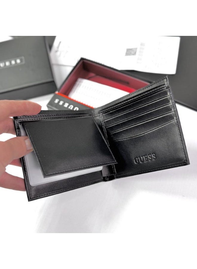 جس محفظة جلدية رجالية من Guess - أسود - Image 4