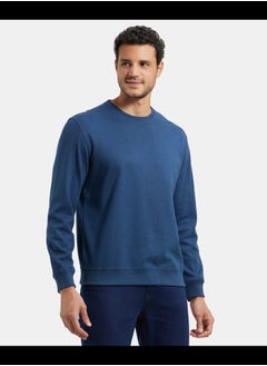 JOCKEY Jockey AM48 Men's Super Combed Cotton Rich Pique Sweatshirt with Ribbed Cuffs  - Image 2