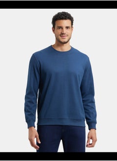 JOCKEY Jockey AM48 Men's Super Combed Cotton Rich Pique Sweatshirt with Ribbed Cuffs  - Image 1