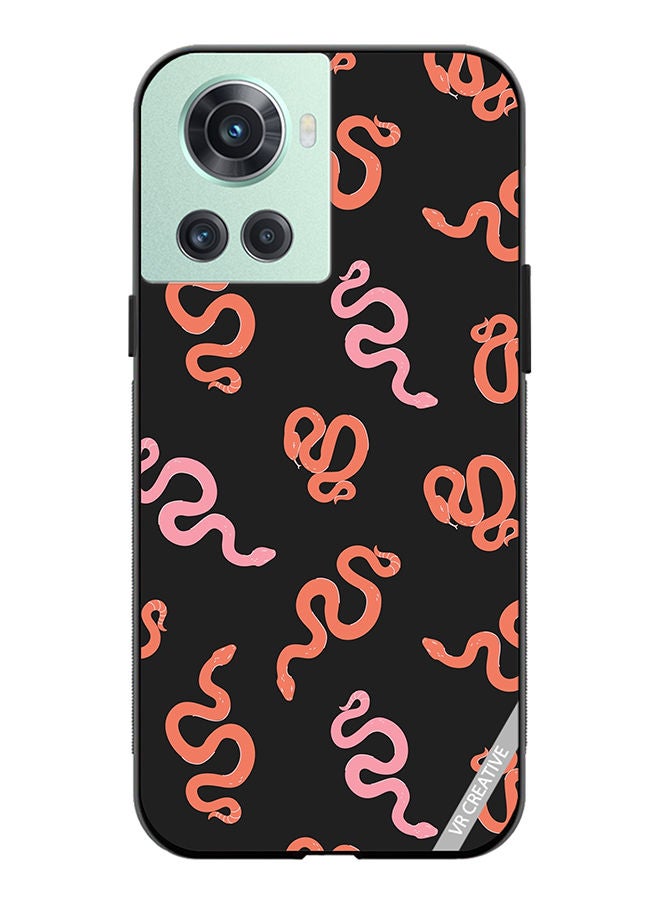 VR CREATIVE Protective Case Cover For OnePlus 10R Cartoon Funny Colorful Snakes Pattern Design Multicolour - Image 1