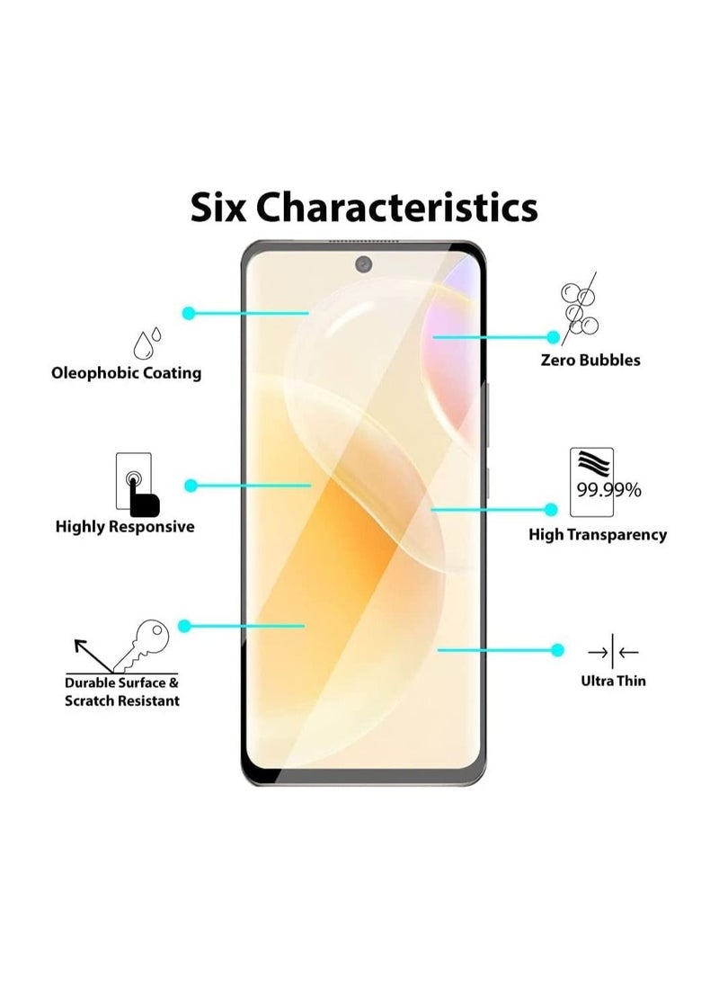 Huawei Honor 50 / Nova 9/Huawei Nova 8 5G/Huawei Nova 8 4G Tempered Glass, 3D Curved Full Glue, (Full Screen Coverage), Touch Sensitive, Anti Scratch  - Image 2