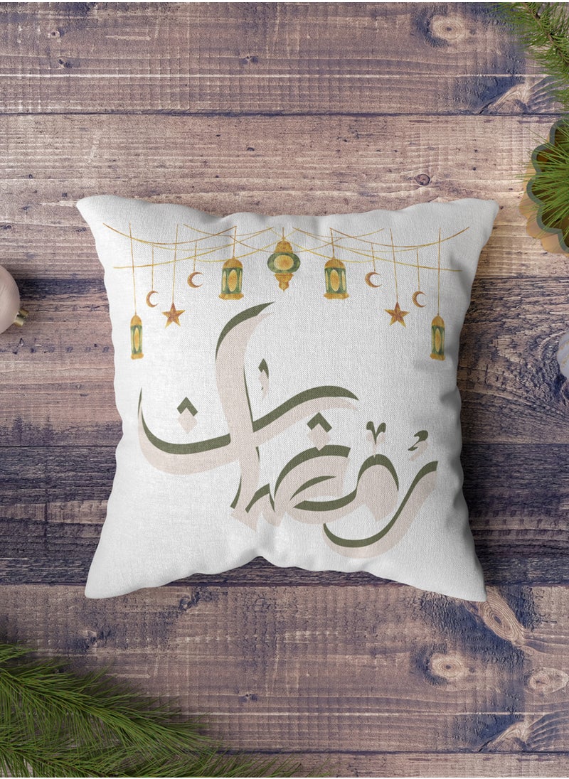 LOWHA - Polyester Pillowcase Cushion Cover with Ramadan Lanterns Design - Image 1