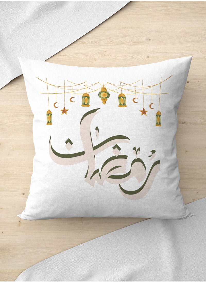 LOWHA - Polyester Pillowcase Cushion Cover with Ramadan Lanterns Design - Image 1