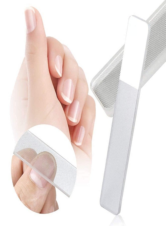 VOIISH Glass Nail Shiner & Adhesive Nail Tabs Set - Nano Crystal Nail File Buffer for Natural Shine + 96PCS Double-Sided Jelly Gel Tape for False Nails | Transparent, Flexible Nail Glue Stickers - Image 2