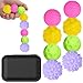 BUSOHA Silicone Fidget Balls 8 Pack Fidget Toys Stress Balls for Adults Sensory Stone Travel Toys for CalmingAutism and ADHDGifts for Adults Teens - Image 2
