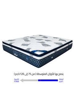 باك كير مرتبة باك كير لامار مع طبقة بوليمر صديقة للبيئة، دعم متساوي للعمود الفقري وراحة استثنائية 200x120x37 سم  - Image 1