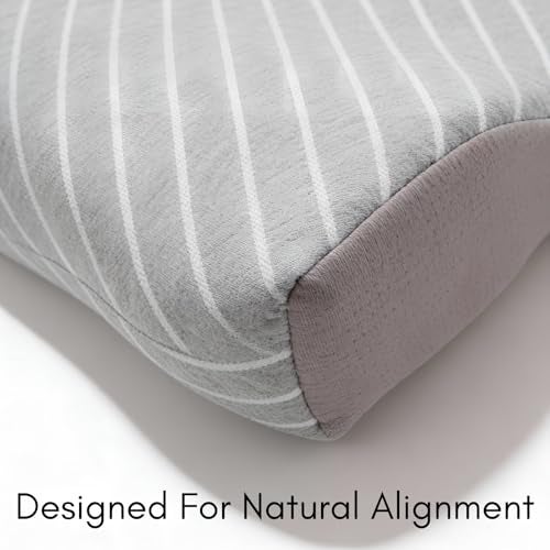 9villa Cervical Pillow For Neck Pain And Shoulder Pain Relief For Sleeping | 2 Years Warranty | Orthopedic Memory Foam Pillow For Neck Support,With Breathable Pillowcase Pack Of 1, Multicolor - Image 4