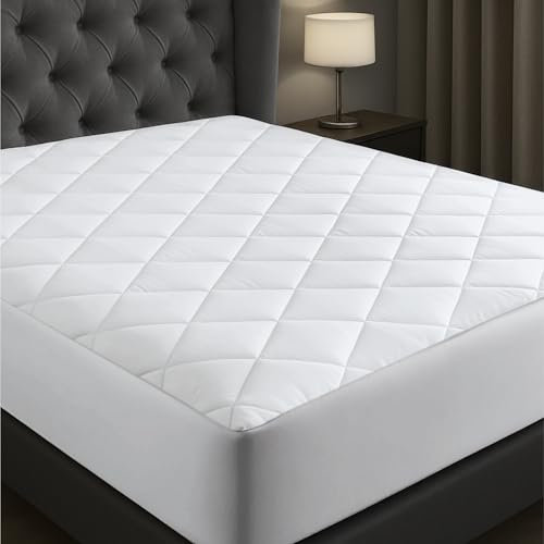Niagara Sleep Solution Niagara Cotton Mattress Pad Full 54x75 - Non Noisy Cooling Breathable Ultra Plush Absorbent Protector Extra Deep Fits 20 Inches Deep Mattress - Image 1