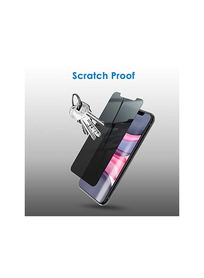 Jetech Privacy Screen Protector For Iphone 11 And Iphone Xr 6.1-Inch, Anti Spy Tempered Glass Film, 2-Pack - Image 4