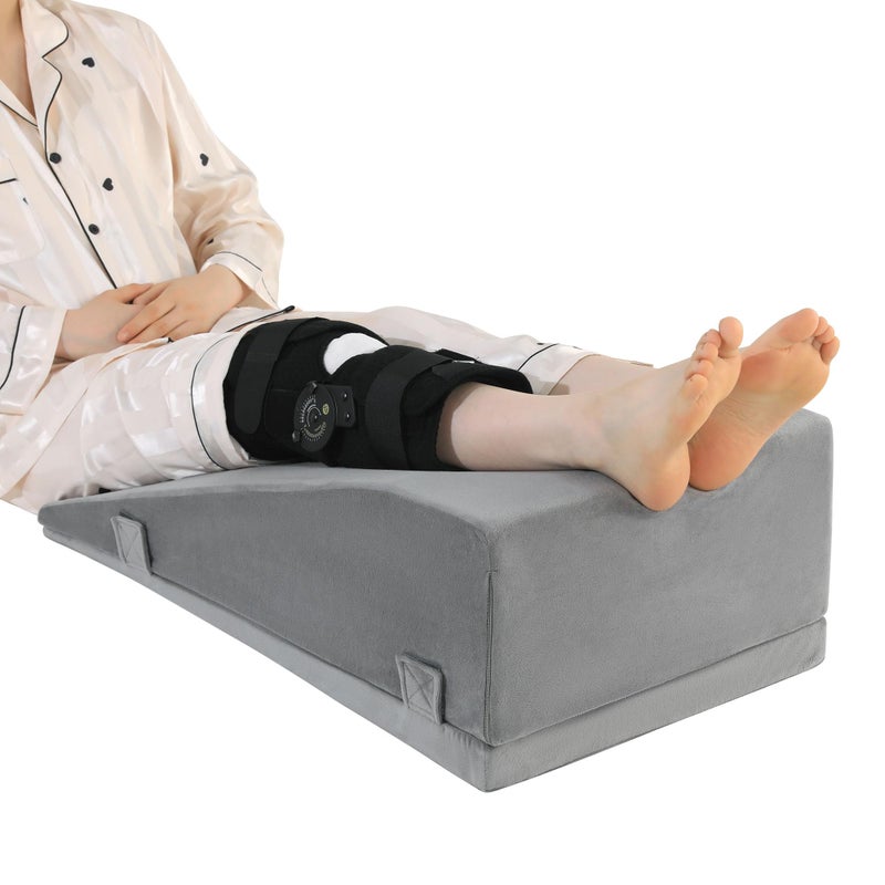 ROYALAY Leg Elevation Pillows for After Surgery, Adjustable Height Knee Surgery Recovery Equipment, Knee Replacement Recovery Aids for Hip Ankle Pain Relief Patent Pending, Double Leg - Image 1
