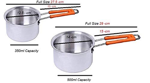 Bartan Star بانتان ستار مقلاة شاي صغيرة من الألمنيوم 350 مل و 500 مل - Image 2