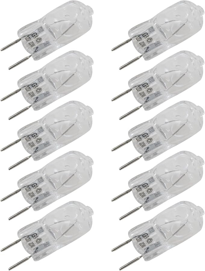 Performance Halogen Range Microwave Oven Light Bulb 10 Pack Fits GE Samsung Maytag Kenmore Elite - Image 1