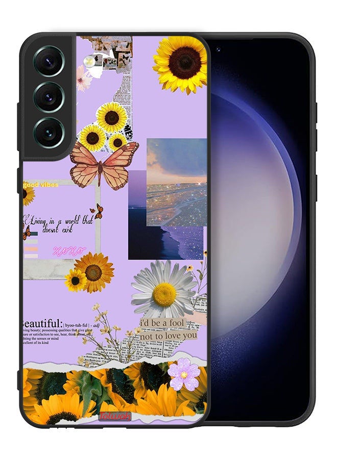 Tolwak Samsung Galaxy S21 FE 5G Protective Case Cover Beautiful Sunflower Stickers - Image 2
