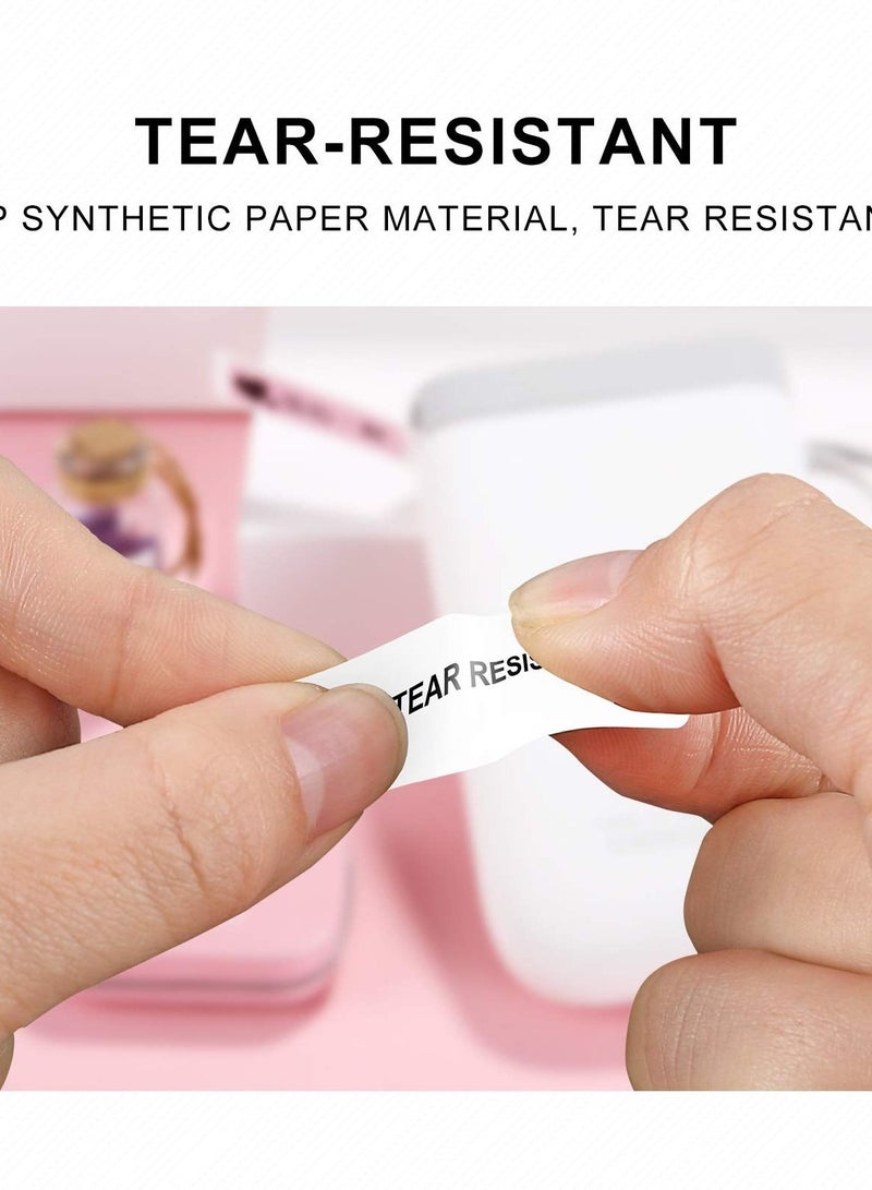 SYOSI D11 Label Maker Tape Adapted Label Print Paper Standard Laminated Office Labeling Tape Replacement (Plant) - Image 4