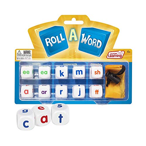 Junior Learning Roll a Word Develop Spelling and Word Formation Dice, Multi - Image 4