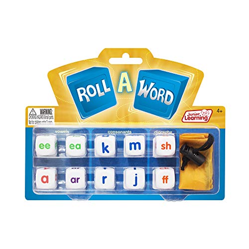 Junior Learning Roll a Word Develop Spelling and Word Formation Dice, Multi - Image 1