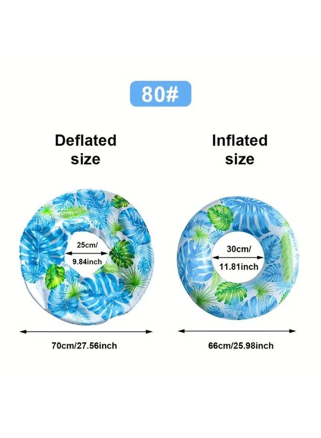 Leaf Swimming Ring Inflatable PVC Adult Water Floating Toy For Summer Pool Beach - Image 1