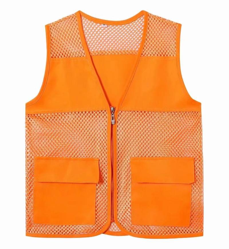 Fishing net vest custom printed logo early education trusteeship training counseling overalls advertising volunteers volunteer vest fruit green - Image 3