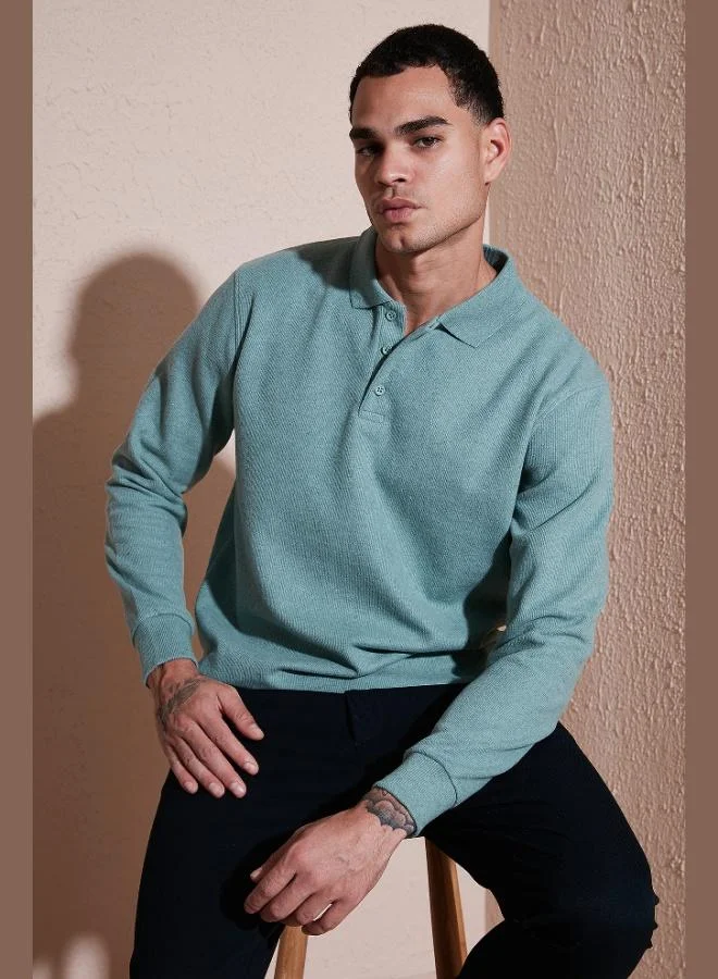 Buratti  Buratti Cotton Blend Regular Fit Polo Collar Sweater Men's POLO COLLAR SWEATER 456223 for Men | Best Price UAE