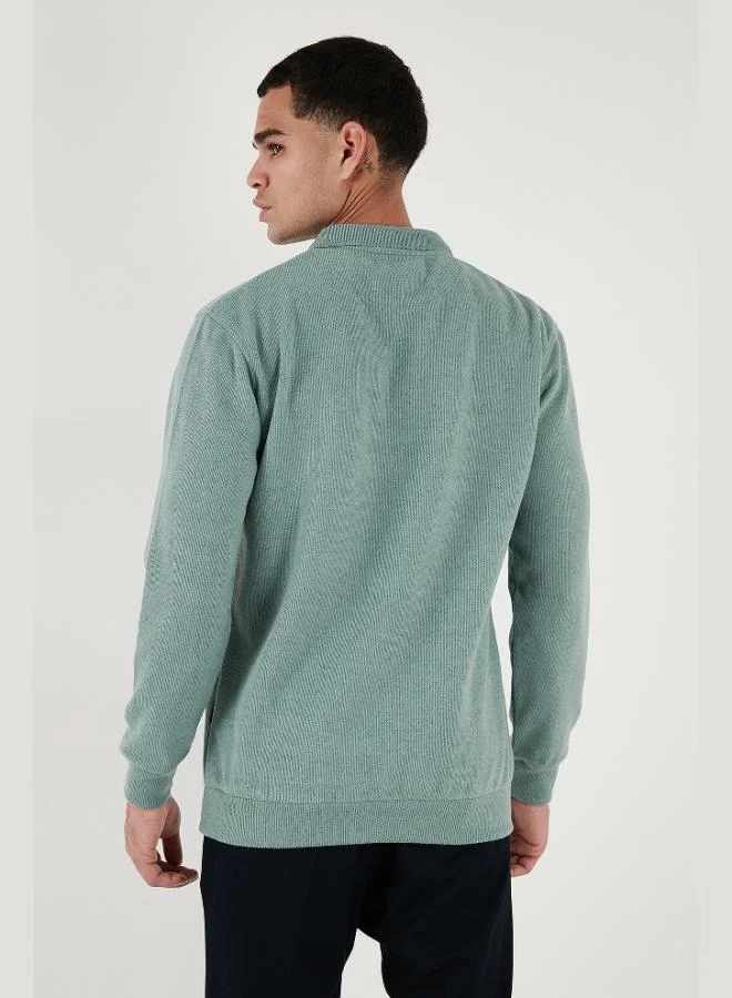 Buratti  Buratti Cotton Blend Regular Fit Polo Collar Sweater Men's POLO COLLAR SWEATER 456223 for Men | Best Price UAE