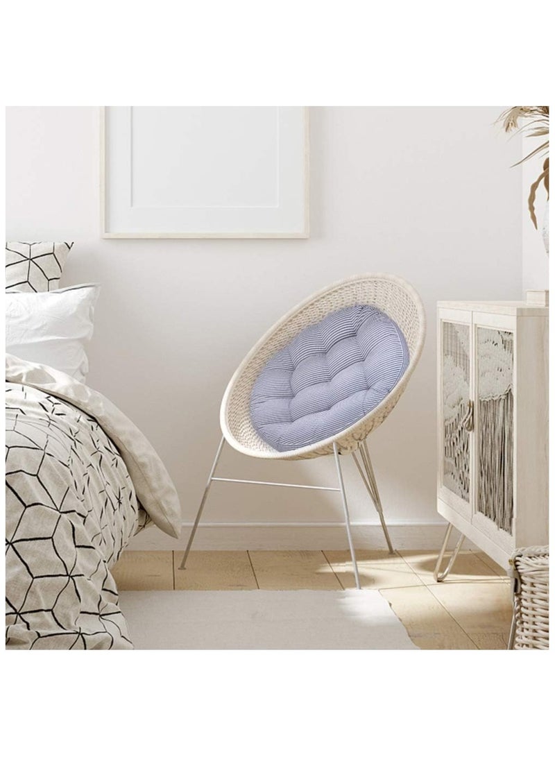 آنا وسادة دائرية من القطن والكتان للكرسي مريحة للتصميم المنزلي والمكتبي breathable - Image 4